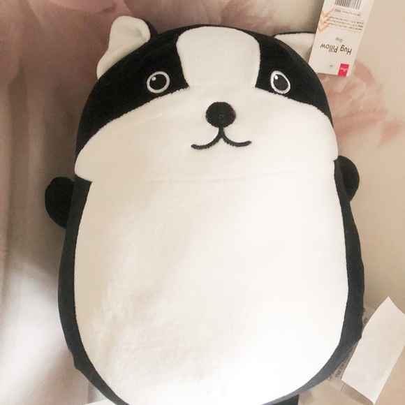 Plush doll hug pillow French bulldog black and white cute squish doll cu… - Picture 2 of 4